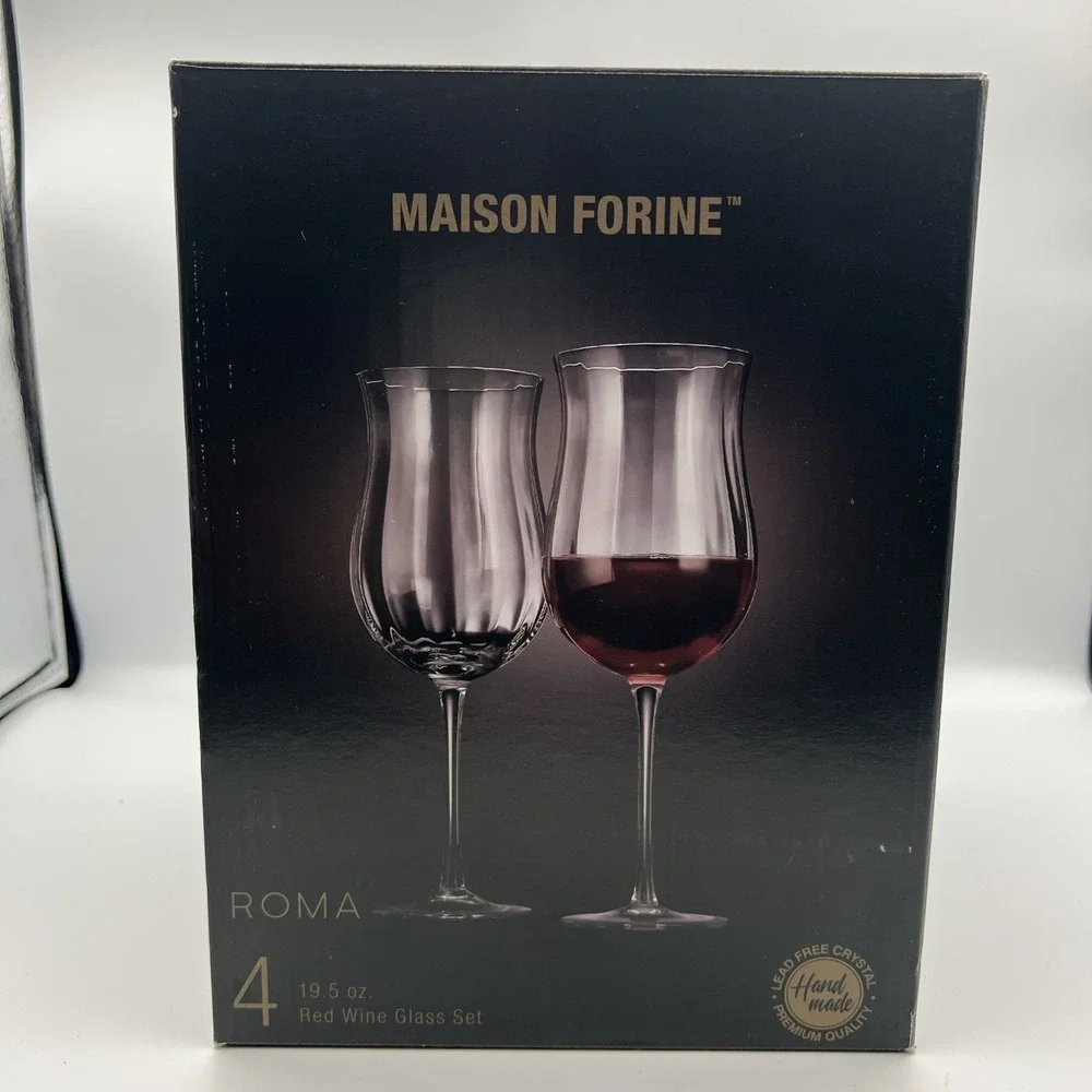 Maison Forine Roma Red Wine Glass Set 4 19.5 oz‎